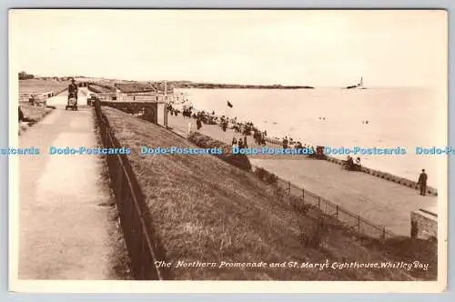 R761517 Whitley Bay The Northern Promenade and St Mary Lighthouse M and L Nation