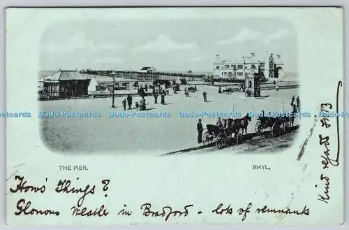 R756791 Rhyl The Pier PM Bradford 1903