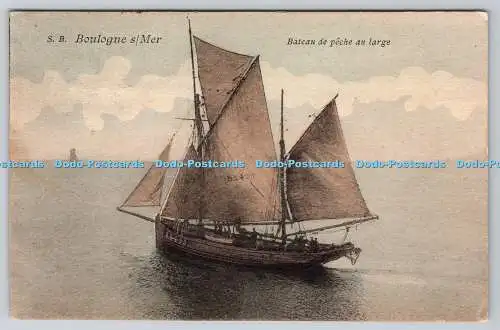 R762718 Boulogne s Mer Bateau de Peche au Large PM Margate