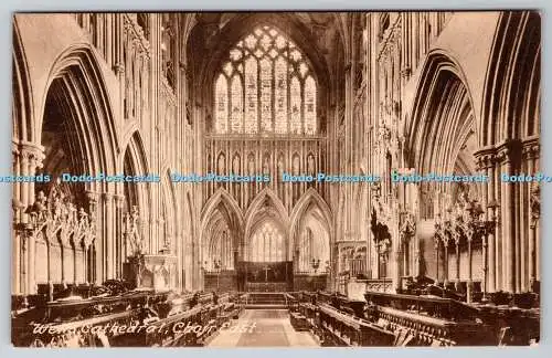 R756860 Wells Cathedral Choir East T W Phillips City Studio Frith Series No 7399