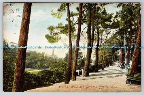 R756868 Bournemouth Invalids Walk and Gardens Hartmann 1909