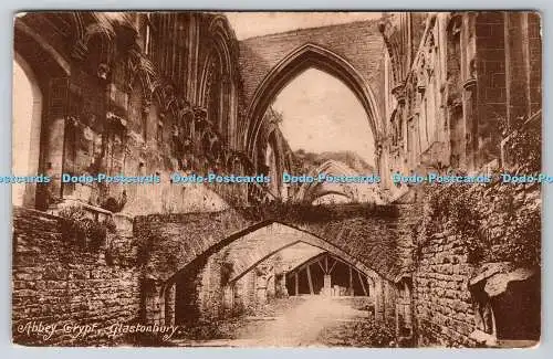 R762753 Glastonbury Abbey Crypt R W Wilkinson Trowbridge