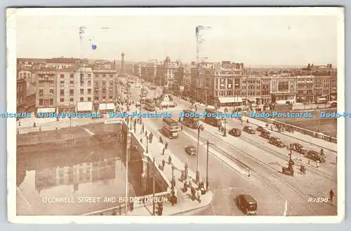 R762763 Dublin O Connell Street and Bridge Valentine PM Baile Atha Cliath 1947