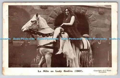 R762775 La Milo als Lady Godiva J J Ward PM Coventry 1907