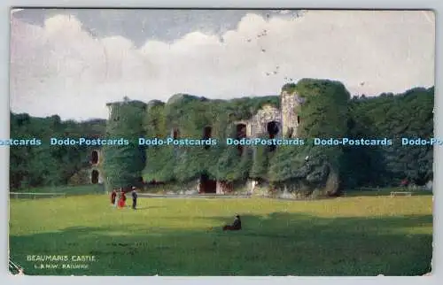 R762779 Beaumaris Castle L and N W Railway McCorquodale PM Eccles