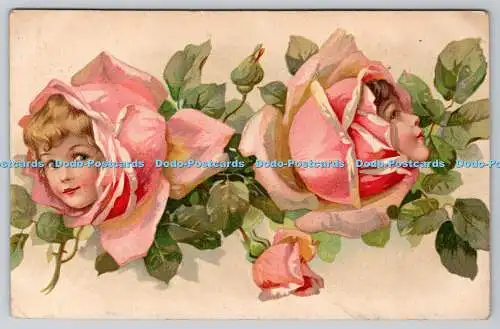 R756904 Rosen Postkarte 1927