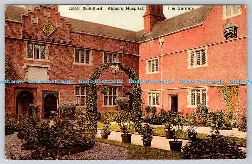 R756970 Guildford Abbot Hospital The Garden Photochrom