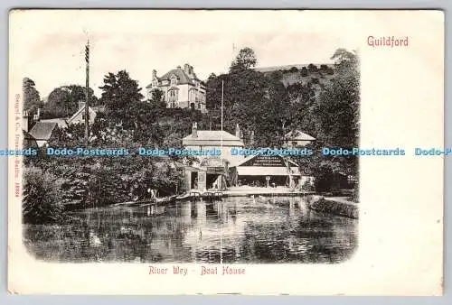 R756983 Guildford River Wey Boat House Stengel 1904