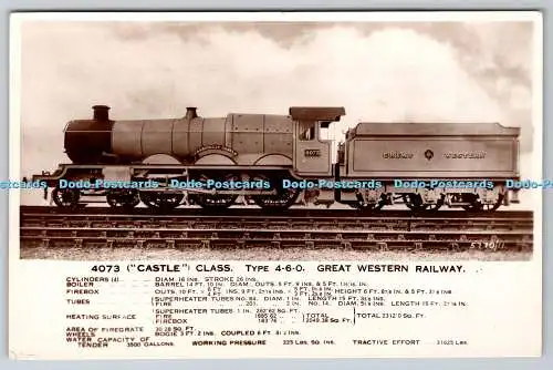 R762859 4073 Castle Class Type 4 6 0 Great Western Railway British Manufacture R