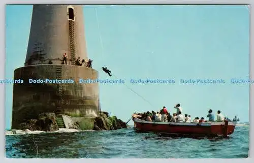 R762875 Scilly Relief of the Bishop Lighthouse F E Gibson Natural Colour Photo S