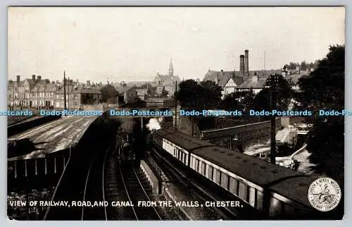 R762888 Chester Blick auf Eisenbahnstraße und Kanal von den Mauern L und N W P Additi