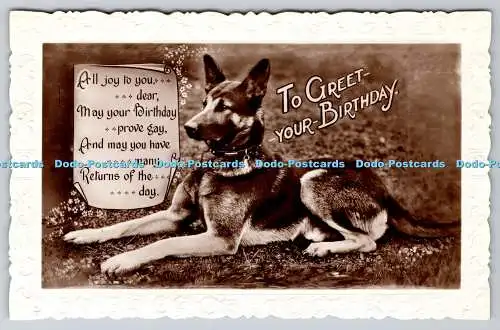 R761791 To Greet Your Birthday Dog RP