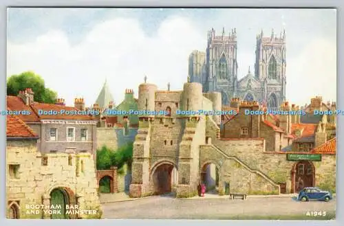 R757064 Bootham Bar und York Minster Valentine Art Farbe B F C Parr