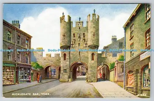 R757065 York Micklegate Bar Valentine Art Farbe B F C Parr