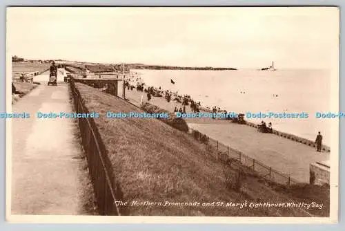 R757096 Whitley Bay The Northern Promenade and St Mary Lighthouse M and L Nation