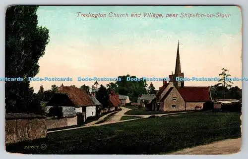 R762984 Tredington Kirche und Dorf in der Nähe von Shipston on Stour Valentine Serie