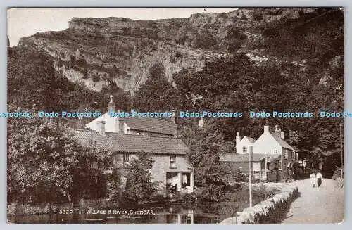 R761868 Cheddar The Village and River J Salmon Sevenoaks England