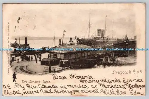 R757185 Liverpool The Landing Stage The Wrench Series No 370 PM Halifax 1903