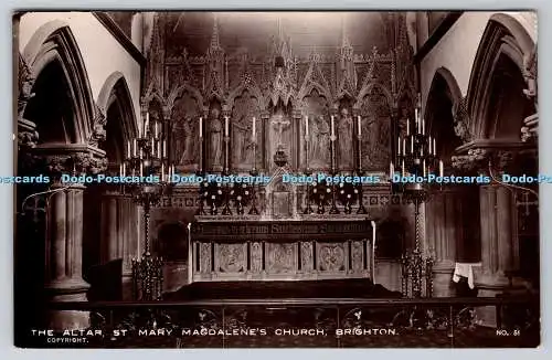 R757307 Brighton The Altar St Mary Magdalene Church A W Wardell RP