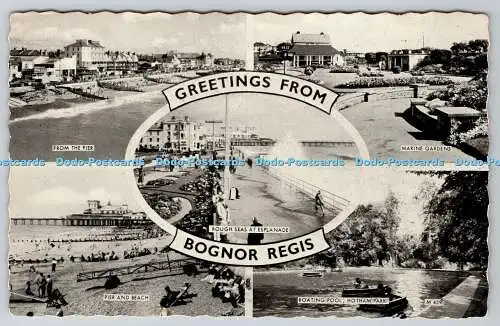 R757336 Grüße von Bognor Regis vom Pier Valentine Silveresque 3059 V S