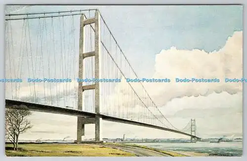 R760137 Ein künstlerischer Eindruck der vorgeschlagenen Humber Bridge E T W Dennis Scarboro