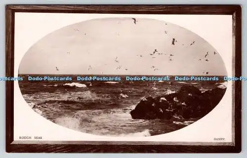 R760237 Banff Rough Seas Davidson Real Photographic Series Ideal D and S K Serie