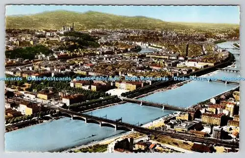 R760301 Lyon Vue Aerienne les Ponts Sur le Rhone le Centre J Cellard