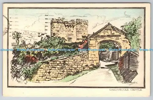 R760602 Carisbrooke Castle Photochrom Pencilette Serie PM Ryde Isle of Wight 19