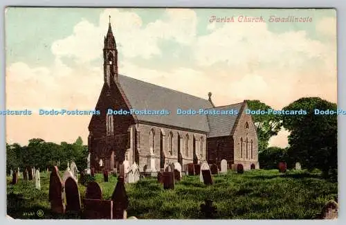 R760723 Swadlincote Parish Church PM Burton on Trent 1906