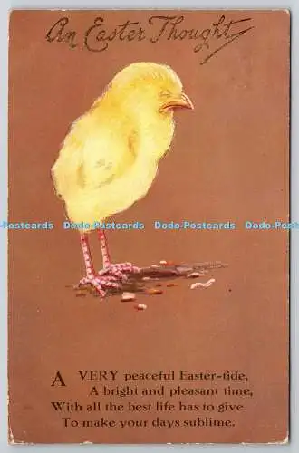 R756378 An Easter Thought Chick M and L Ltd National Series 1917