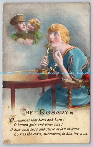 R757554 The Rosary G P Putnam Sons Valentines Series