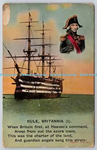 R757560 Rule Britannia Bamforth and Co Ltd Series No 4775 1