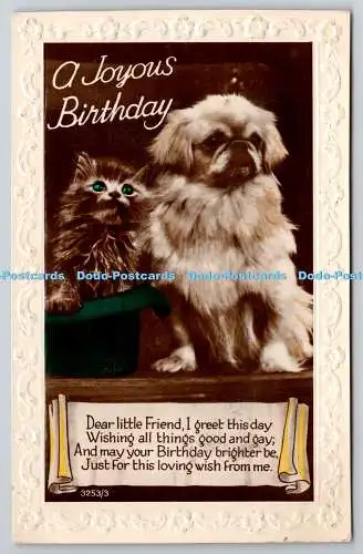 R757640 A Joyous Birthday Cat and Dog RP