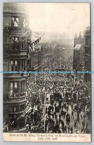 R757872 Besuch von S M King Edward VII in Newcastle am Tyne 11. Juli 1906 Valent