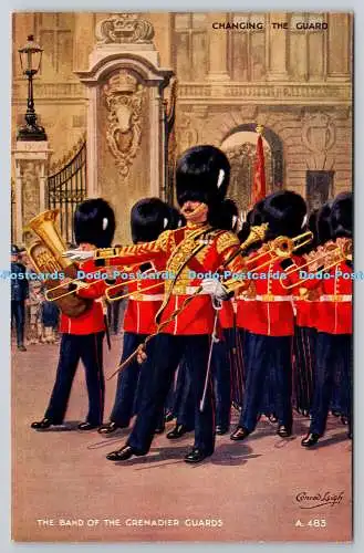 R757884 Wachablösung The Band of the Grenadier Guards Valentine and Sons Ltd A