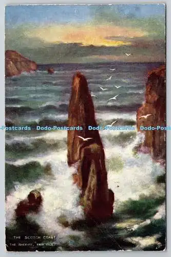 R757897 The Scotch Coast The Sheriff Fair Isle Raphael Tuck and Sons Oilette Pos