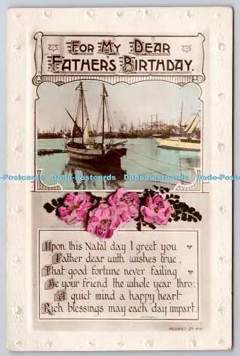 R757958 For My Dear Fathers Birthday Ship Regent Publishing Co Ltd RP