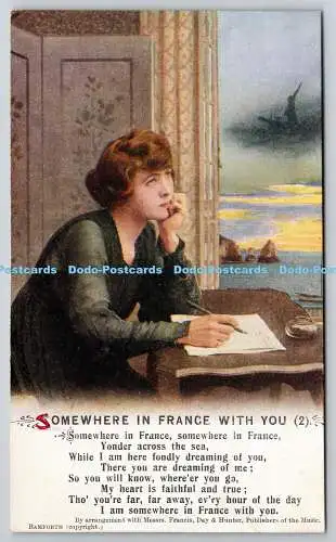 R757992 Somewhere in France with You Bamforth and Co Ltd Songs Series No 5042 2