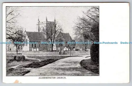 R758067 Postkarte Alderminster Kirche