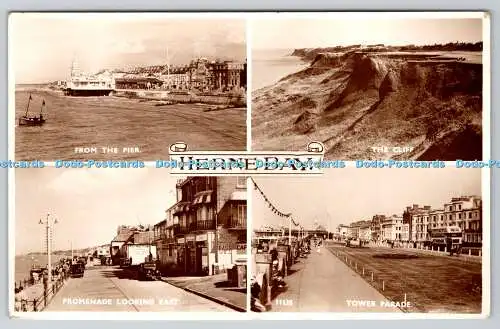 R758121 Herne Bay vom Pier The Cliff Tower Parade Shoesmith and Etheridge L