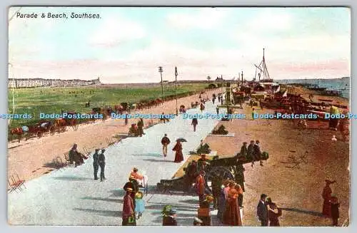 R758244 Südsee Parade und Strand Postkarte 1907