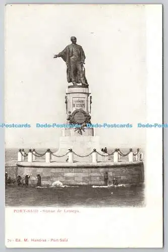 R758336 Port Said Statue de Lesseps M Handras