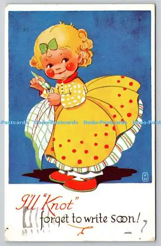 R758473 Ich werde nicht vergessen bald zu schreiben Postkarte 1941