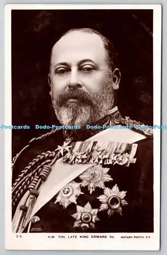 R758475 H M The Late Edward VII Rotary Photo