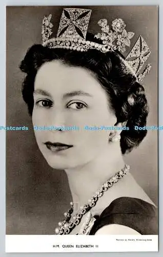 R758674 H M Queen Elizabeth II Antony Armstrong Jones Grußkarte Co Ltd RP