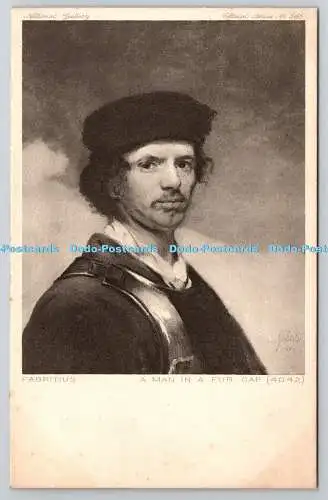 R758774 A Man in a Fur Cap National Gallery Series No 345 Fabritius