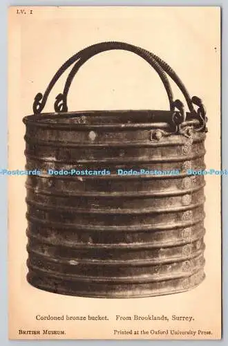 R758777 British Museum Cordoned Bronze Bucket Brooklands Surrey Oxford Universit