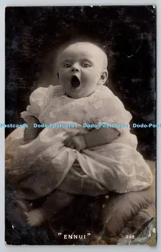 R758849 Ennui kleine Baby Postkarte 1907