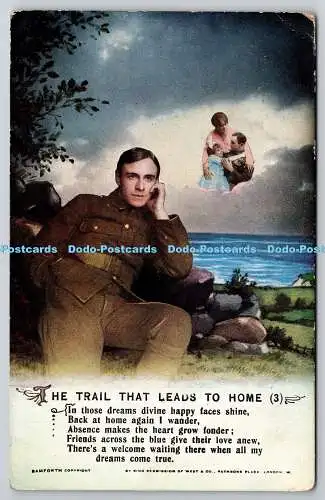 R758928 The Trail that Leads to Home 3 Bamforth and Co Ltd Songs Series No 4982