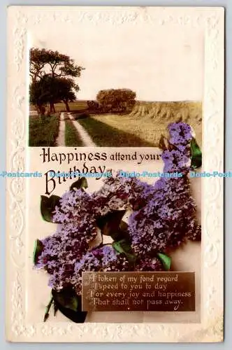 R758983 Happiness Attend Your Birthday Summer Meadow Road RP